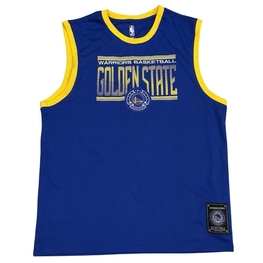 UNK Stephen Curry 30 Warriors Jersey Tank Men's XL Blue Mesh NBA